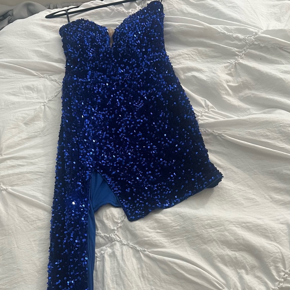 ALGLIST BLUE DRESS - Picture 4 of 6